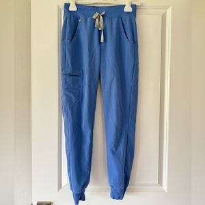 Figs Zamora Jogger Scrub Pants - Ceil Blue